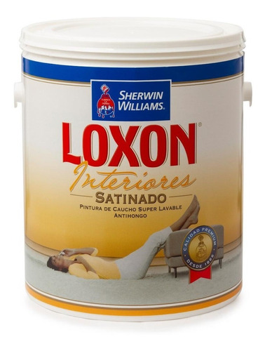 Pintura Caucho Satinado Loxon Sherwin Williams Blanco Gal