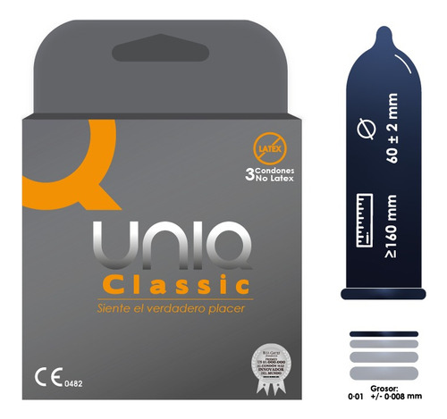 Condón Uniq Classic Sin Látex