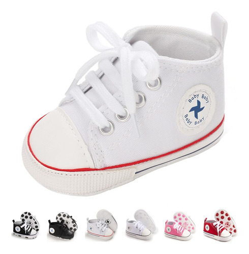 Zapatos De Lona Para Bebes Recien Nacidos, Suela Suave, Para