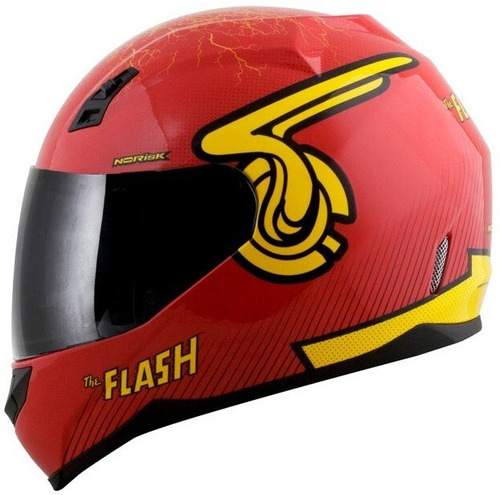 Imagem 2 de 7 de Capacete Norisk Ff391 Flash Hero Ou Symbol Vermelho +viseira