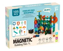Comprar Juego De Bloques Magnéticos De Construcción Niños 105 Piezas