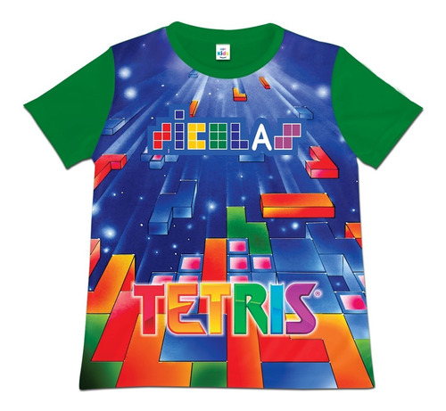 Franela Camisa Niño Tetris En Poliester