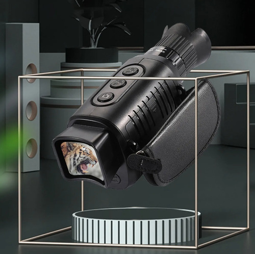 Monocular Visor Hd -vision Nocturno Para Caza Senderismo Negro