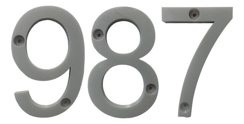 3d Números Para Residencias, Mxdgu-987, Número 987,  17.7cm