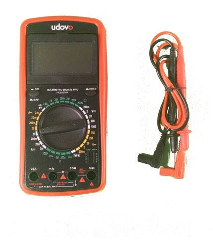 Imagen 5 de 7 de Multimetro Tester Digital Ac Dc Data Hold Display Led R
