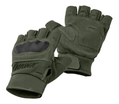 Guantes Hawk Army Protección Nudillos Sin Dedos Solomototeam