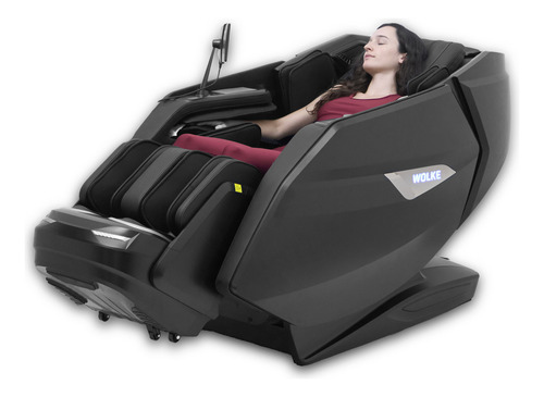 Sillón Masajeador Wolke L-track Calor Gravedad Zero Black