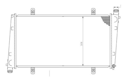 Radiador Vl S40 2000-2001-2002-2003 L4 1.9 Automatico Cdr