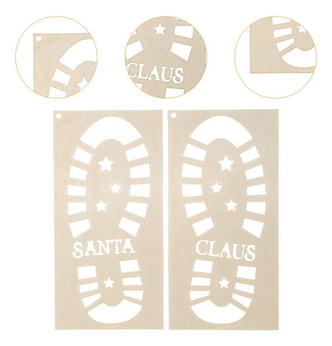 Plantilla De De Papá Noel Para Navidad, Plantilla Estrella