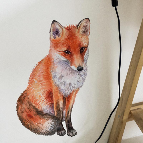 Calcomanía De Pared Creative Fox, Diseño Tipográfico, 29 X 4