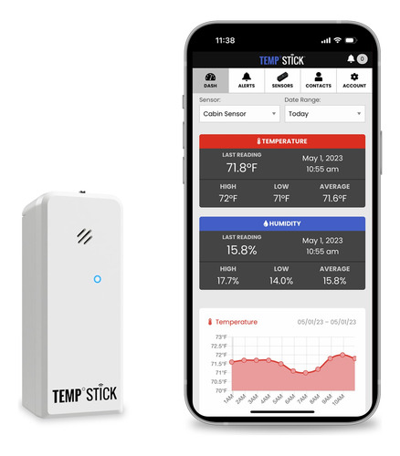 Sensor De Temperatura Inal&aacute;mbrico Temp Stick + Monito