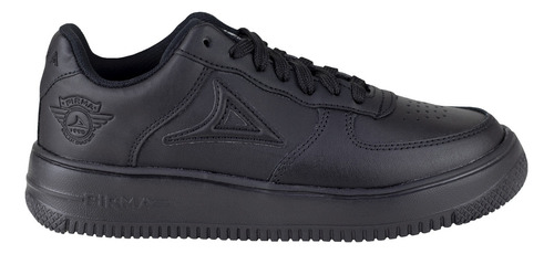 Tenis Negro Plataforma Urbano Pirma Hombre Mujer 5002 Sintet