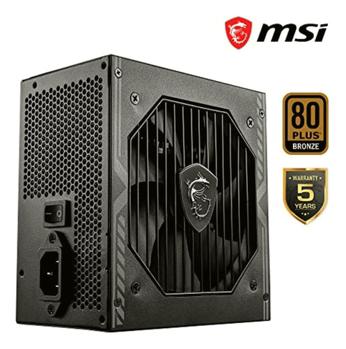 Msi Fuente De Poder Mag A650bn/650w/80+ Bronce/120mm/atx