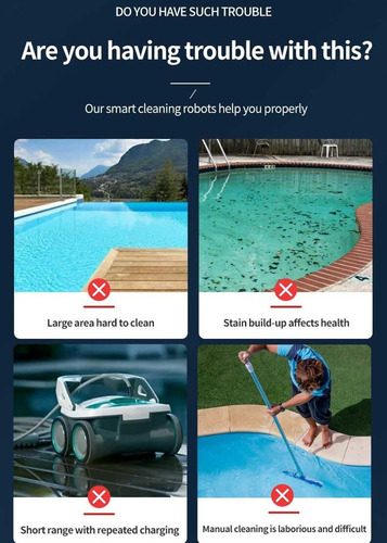 Limpiadores De Piscinas Inteligentes, Robot De Limpieza De