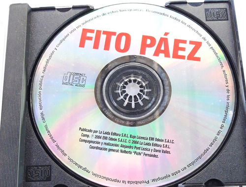 Imagen 3 de 6 de Cd Oka Fito Paez Exitos