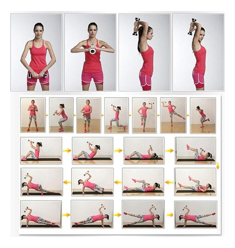 Mancuerna Pesa Vibradora Fitness Bíceps Tríceps Hombro Pecho