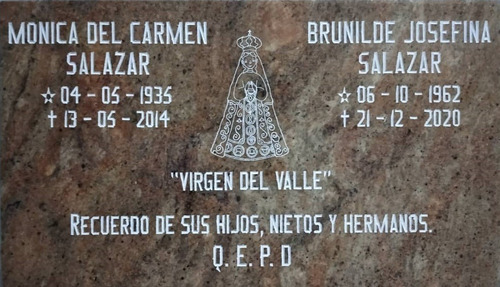 Imagen 2 de 10 de Lápida De Granito - Mármol Para Tumbas En Cementerios