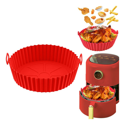 Canastilla Molde Silicona Olla Freidora Airfryer Reutilizabl