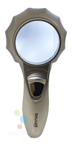 Imagen 4 de 9 de Lupa De Mano 6 Luces Led Galileo 2 Intensidades Aumento 7x