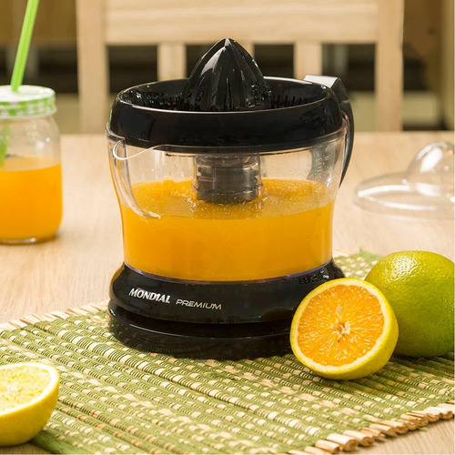 Espremedor Elétrico Mondial Premium E-02 1.25 L Preto Suco