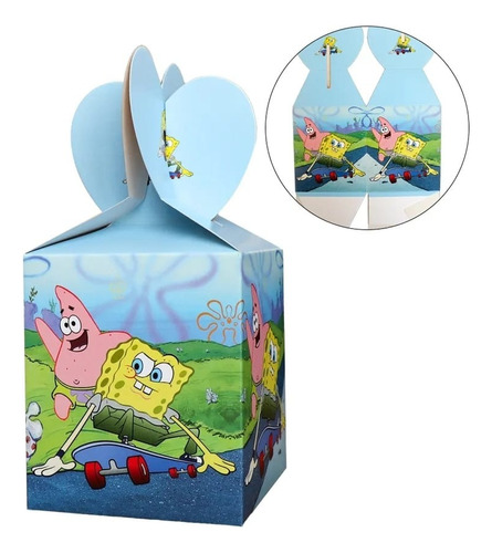 Globi® Pack 10 Cajas Dulces Sorpresas Bob Esponja Cumpleaños