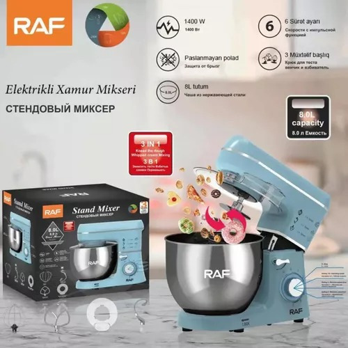 Batidora Planetaria Raf 3 Funciones 6 Velocidades R6671
