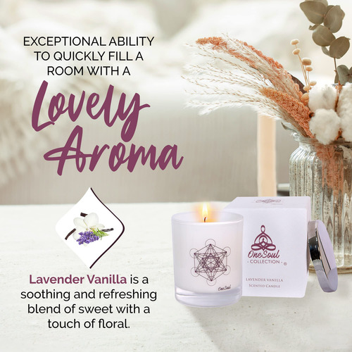 Vela De Aromaterapia De Vainilla De Lavanda, Velas Perfumada