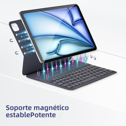 Funda Magnética Con Teclado Para iPad 10th/11th Sin Carga
