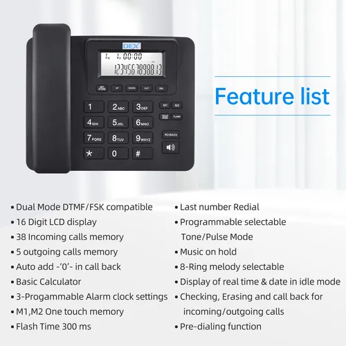 Telephone Sets 8-ring Memory Bisofice One Office Desk