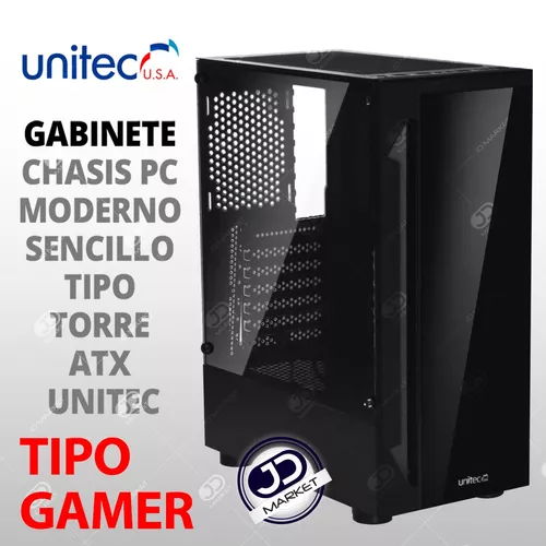 Gabinete Pc Gamer Vidrio Templado, Caja Atx / 3 Coolers Rgb