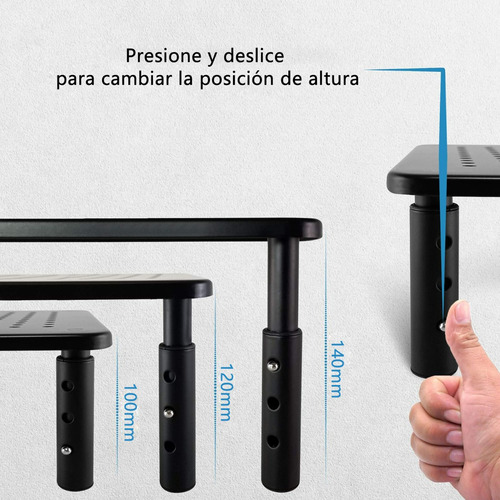 Soporte Monitor Ordenador 3 Alturas Para Notebook Ajustable