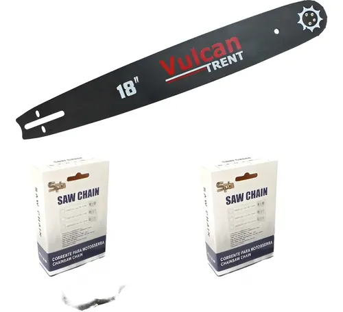 Kit Sabre Saibro 18' Motosserra + 02 Correntes 32 Dentes 1,5