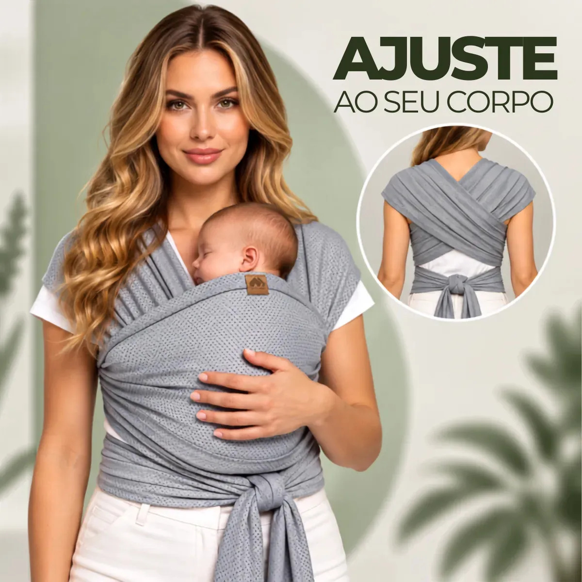 Wrap Sling Bebê Canguru Bebe Sling Para Recem Nascido Premium - Marca DE CORAZÓN