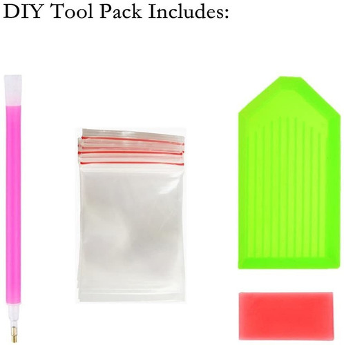 Egoodn 5d Pintura Diamante Kit Taladro Completo Cuentas Redo
