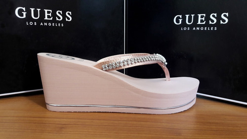 Sandalia Flip Flop Guess Mujer Cristales 100% Original Nueva
