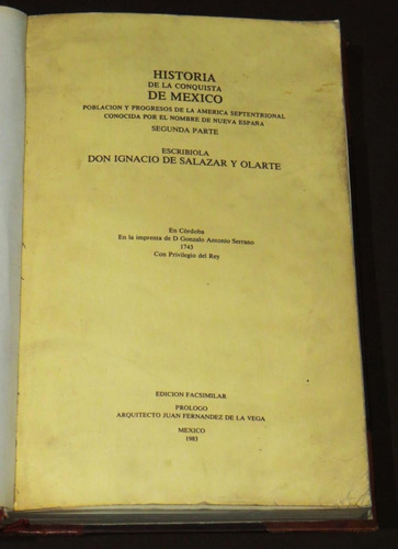 Historia Conquista México Población Progresos América 1983