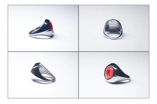 Anillo Miembro Akatsuki Cosplay Anime Naruto 10 Piezas