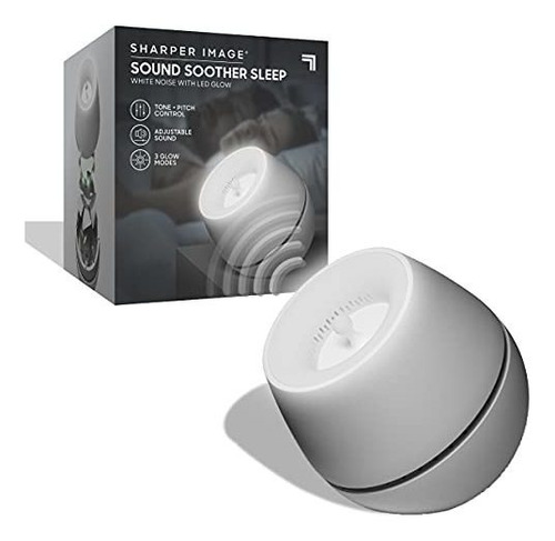 Sharper Image Sound Soother White Noise Machine, Luz Nocturn