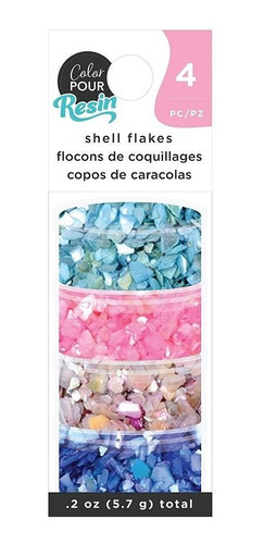 Escamas De Concha Iridiscente Color Pour Para Decoración