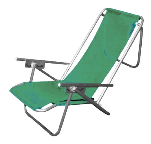 Imagen 1 de 5 de Reposera Sillon 5 Posiciones Aluminio Silla Playa Camping