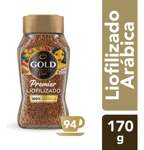 Cafe Gold Premier Liofilizado Frasco De 170g