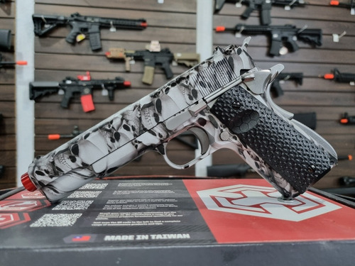 Imagem 1 de 10 de Airsoft Pistola Gbb Armorer Works 1911 Skullcam Ne2101