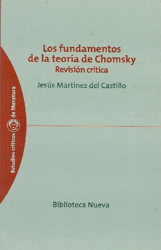 Libro Los Fundamentos De La Teoria De Chomsky De Jesús Martí