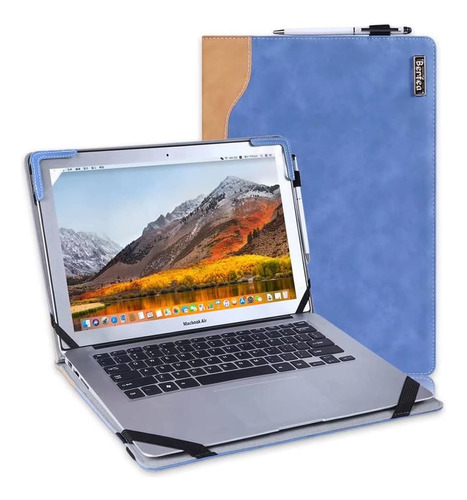 Funda P/ Notebook Berfea, Minimalista, P/ Dell De 14'', Azul