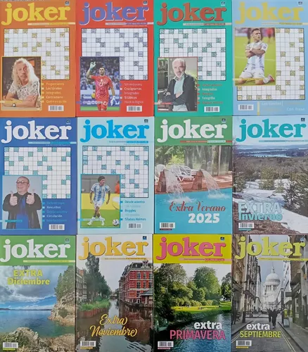 Lote X 12 Revistas De Crucigramas (joker + Supercrucigrama)
