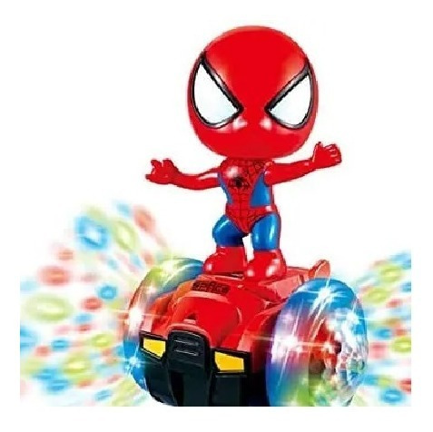 Carro Electrico De Balanceo Spiderman Con Luces Y Sonidos 