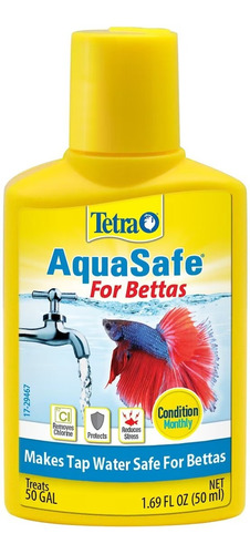 Tetra Aqua Safe Betta 50ml Acondicionador Agua Anticloro 