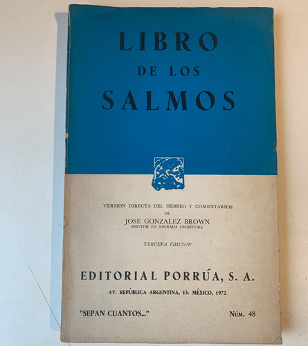 Libro De Los Salmos José Gonzalez Brown