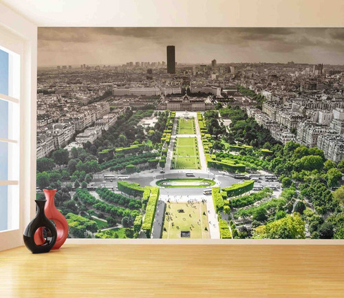 Papel De Parede Pontos Turisticos Paris França 8m² Ntr77