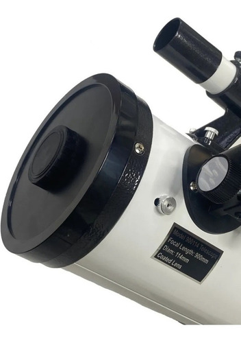 Telescópio Refletor Equatorial Astronomico 900114mm 4 Lentes Cor Branco